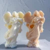 Angel Figurine Candle Mold – 18cm Detailed Silicone Statue for Candle Making | Craftee Candle