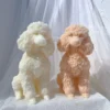 Poodle Puppy Candle Mold – 18cm Detailed Silicone Animal Mold for Candle Making | Craftee Candle