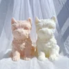 Yorkshire Terrier Puppy Candle Mold – 16.6cm Detailed Silicone Dog Mold | Craftee Candle