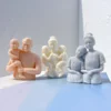 Family Candle Mold – Choose from 3 Designs | Mother, Father, Child Figurine Silicone Molds | Craftee Candle